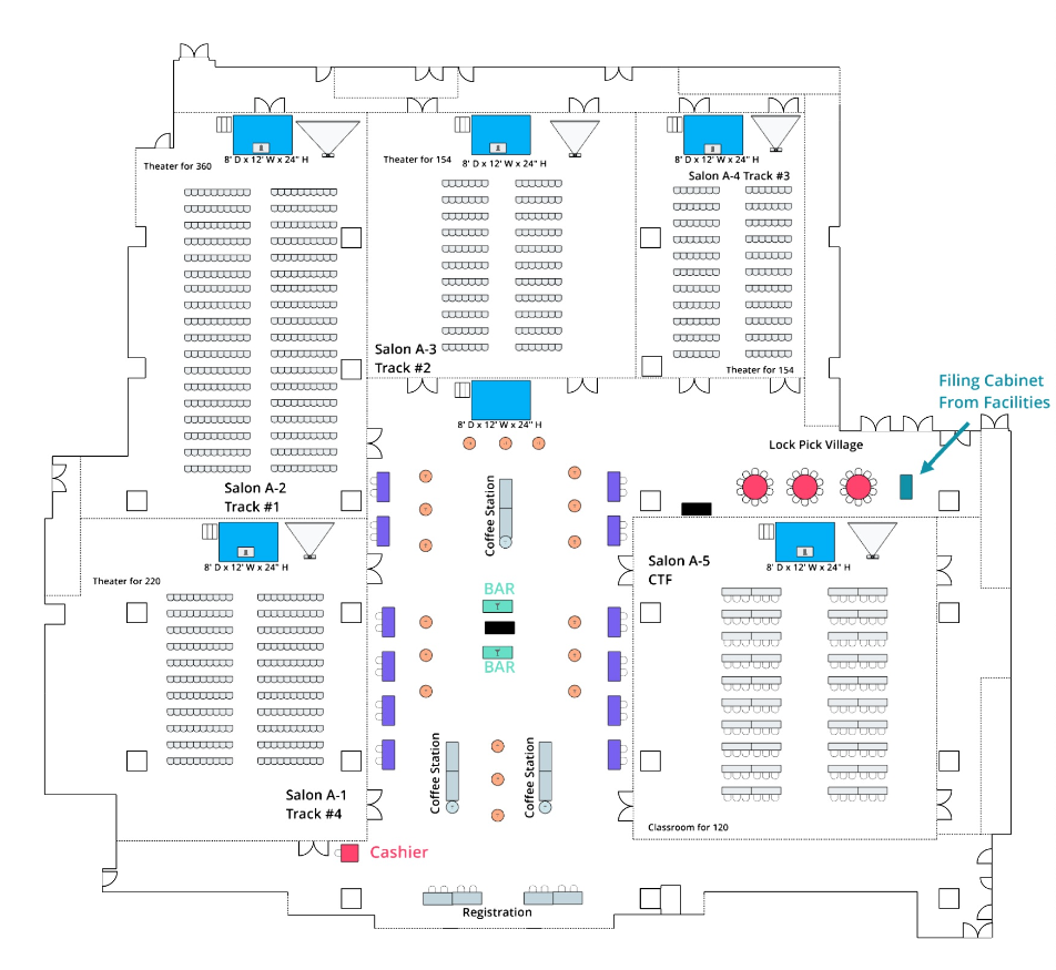 BSidesChicago 2024 Track Layout